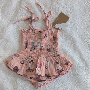 NWT Angel Dear Cowgirl Boot Bubble Skirt